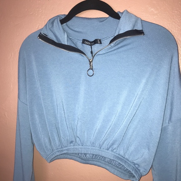 Zip front crop sweater - Picture 6 of 8